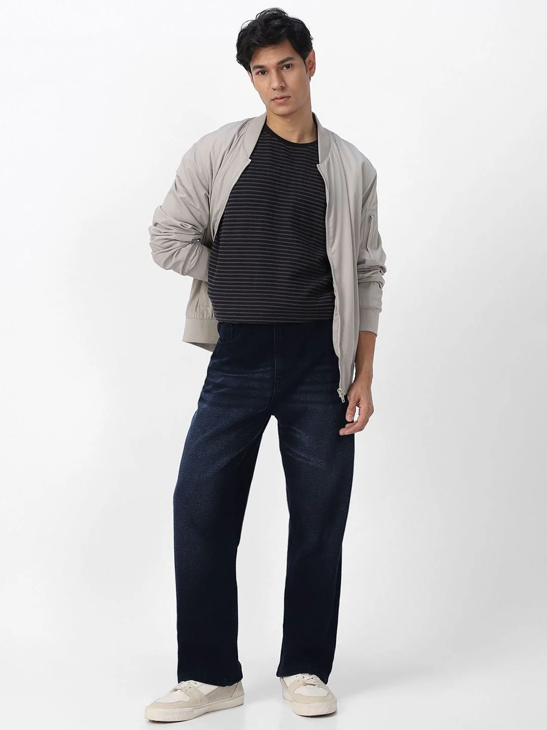 Urbano Fashion Men Loose Relaxed Fit Heavy Fade Jeans - Image 5