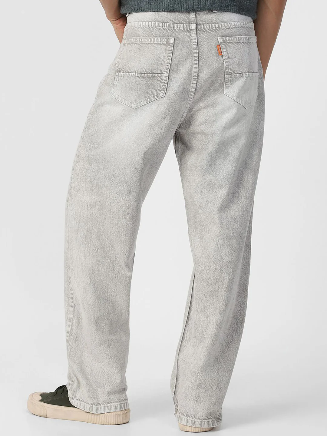 Urbano Fashion Men Loose Relaxed Fit Heavy Fade Jeans - Image 3