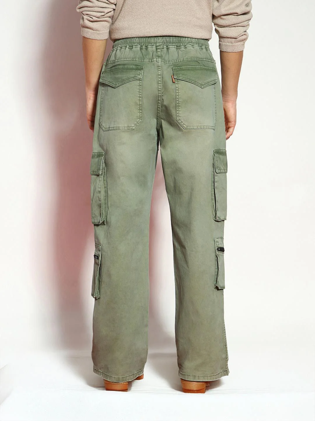 Urbano Fashion Men Loose Relaxed Fit Heavy Fade Stretchable Jeans - Image 3