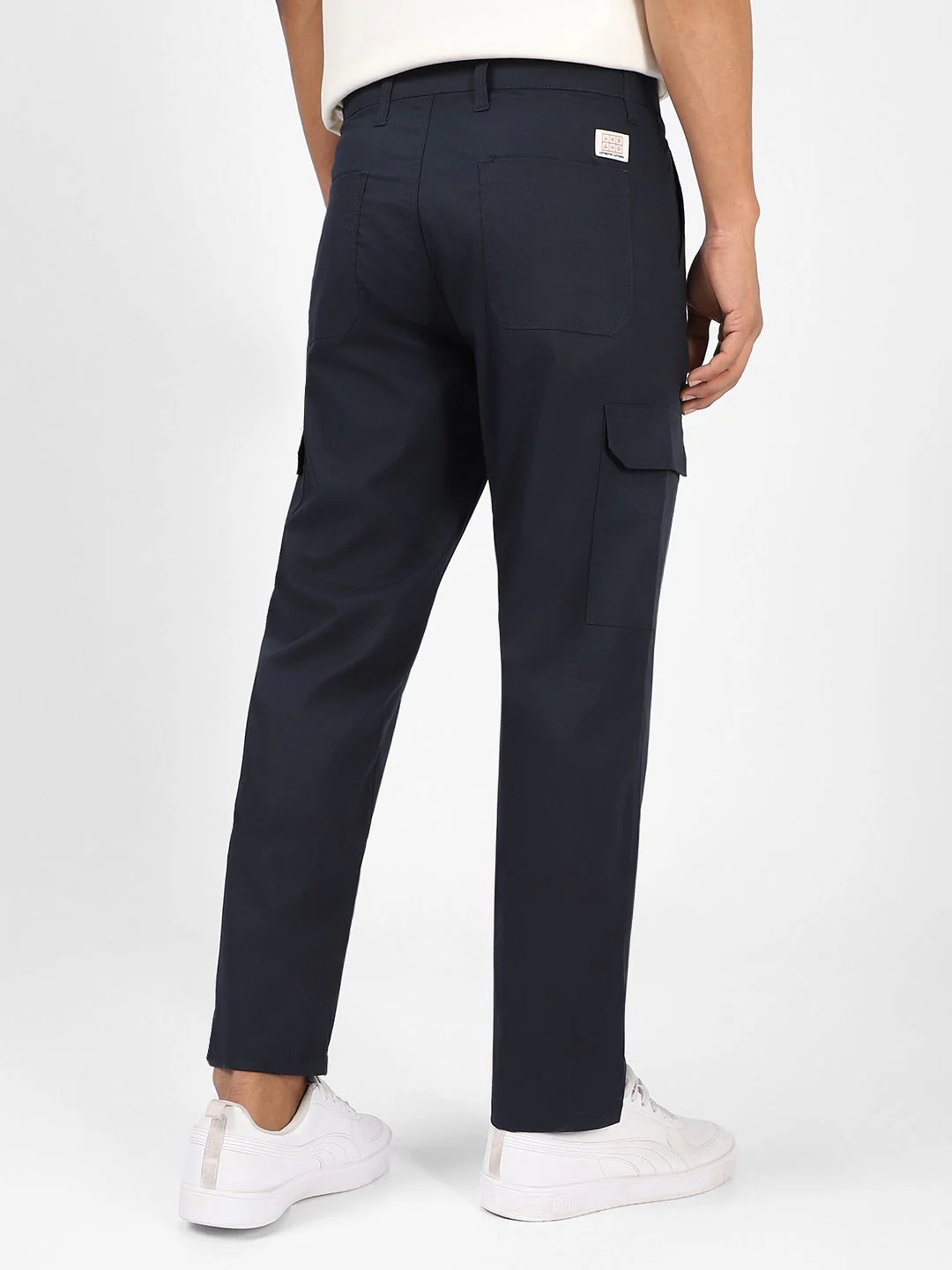 Urbano Fashion Men Mid-Rise Pure Cotton Cargo Trousers - Image 10
