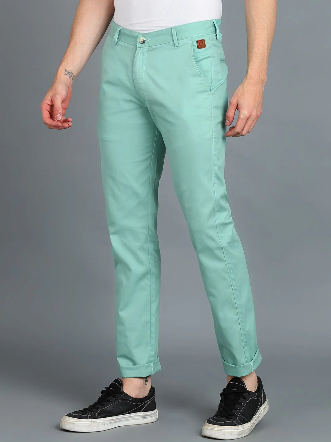 Urbano Fashion Men Slim Fit Easy Wash Cotton Chinos - Image 2