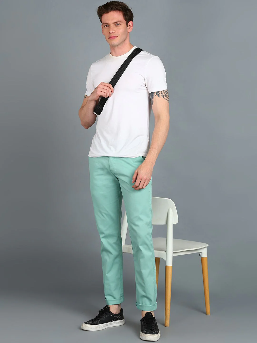 Urbano Fashion Men Slim Fit Easy Wash Cotton Chinos - Image 5
