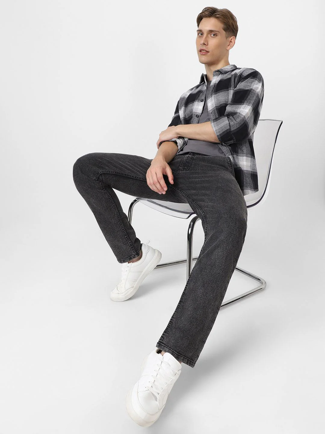 Urbano Fashion Men Slim Fit Heavy Fade Stretchable Cotton Jeans - Image 5