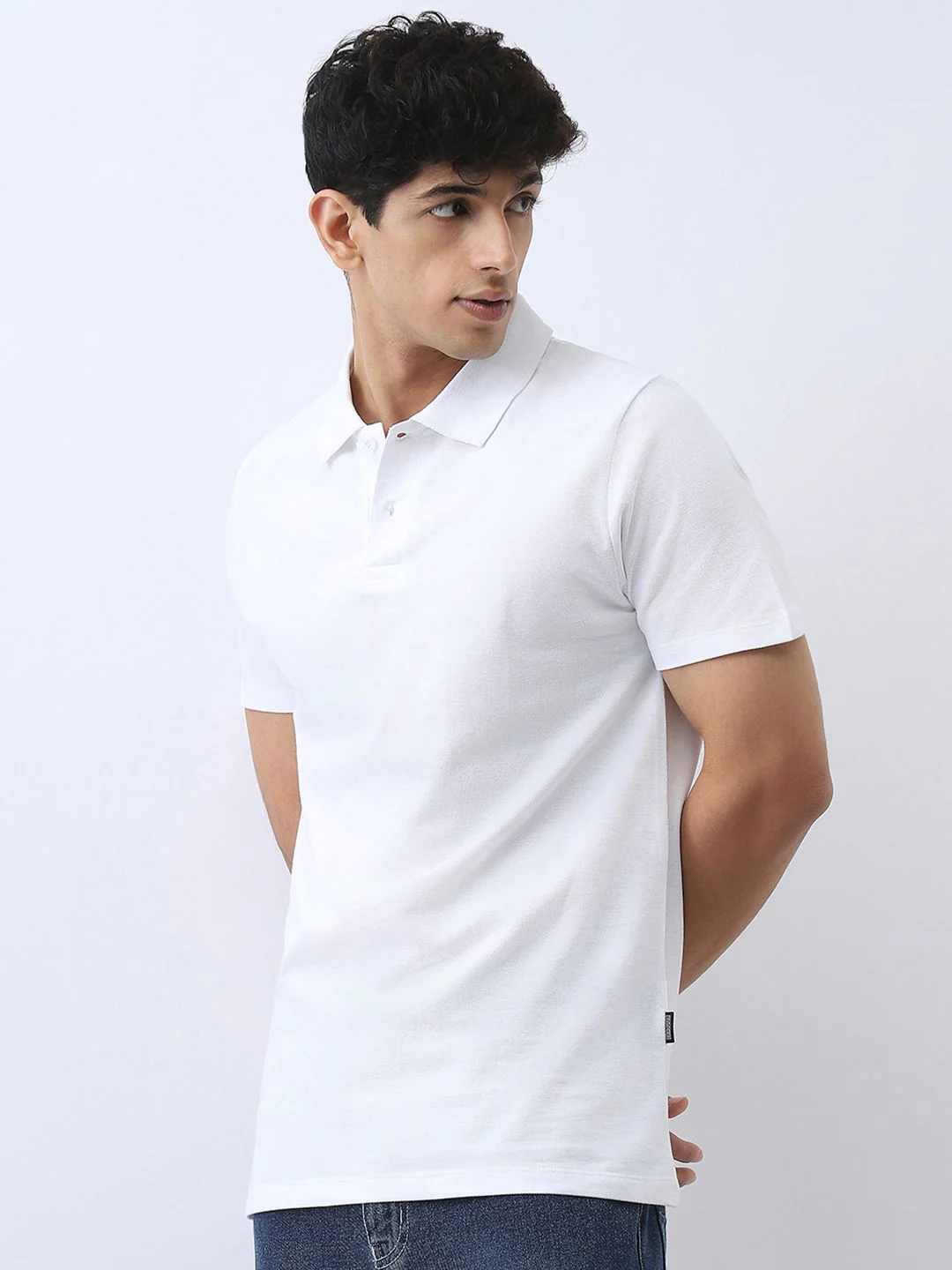 Urbano Fashion Men Solid Regular Fit Half Sleeve Cotton Polo T-Shirt - Image 3
