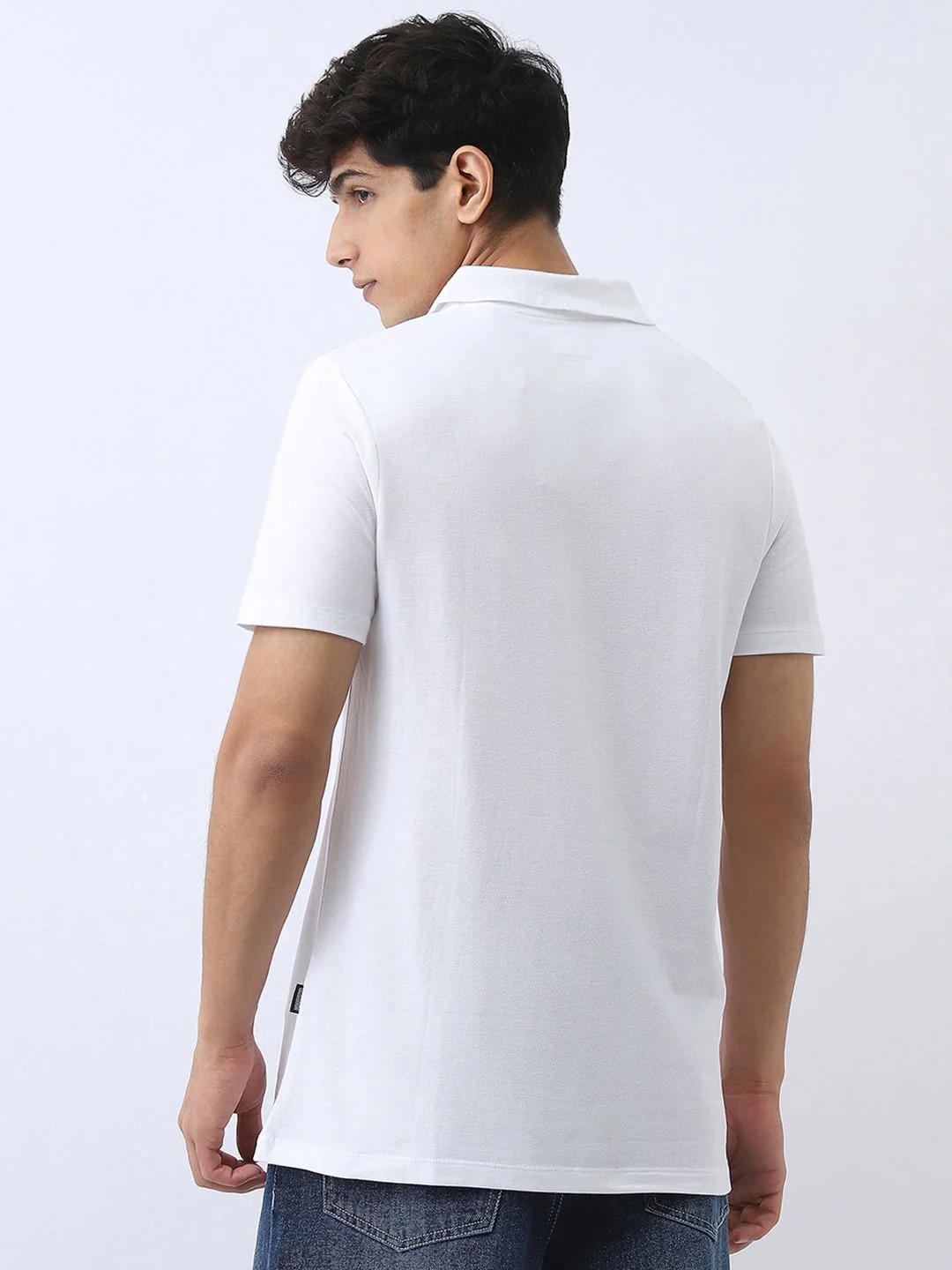 Urbano Fashion Men Solid Regular Fit Half Sleeve Cotton Polo T-Shirt - Image 5