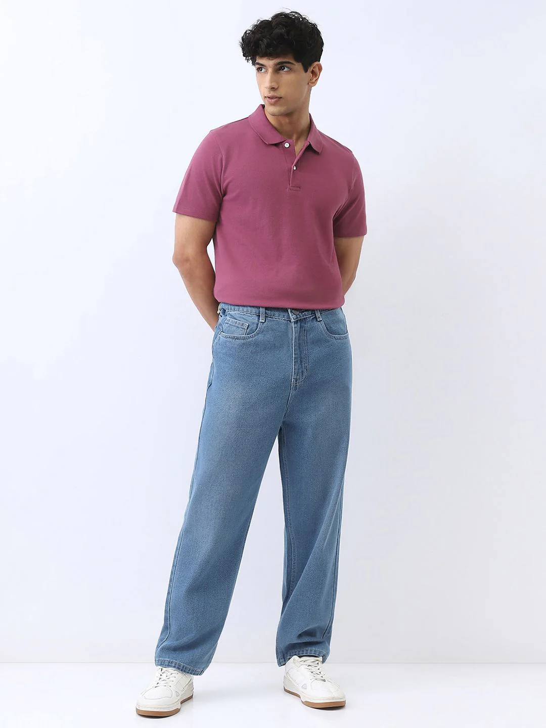 Urbano Fashion Men Solid Regular Fit Half Sleeve Cotton Polo T-Shirt - Image 4