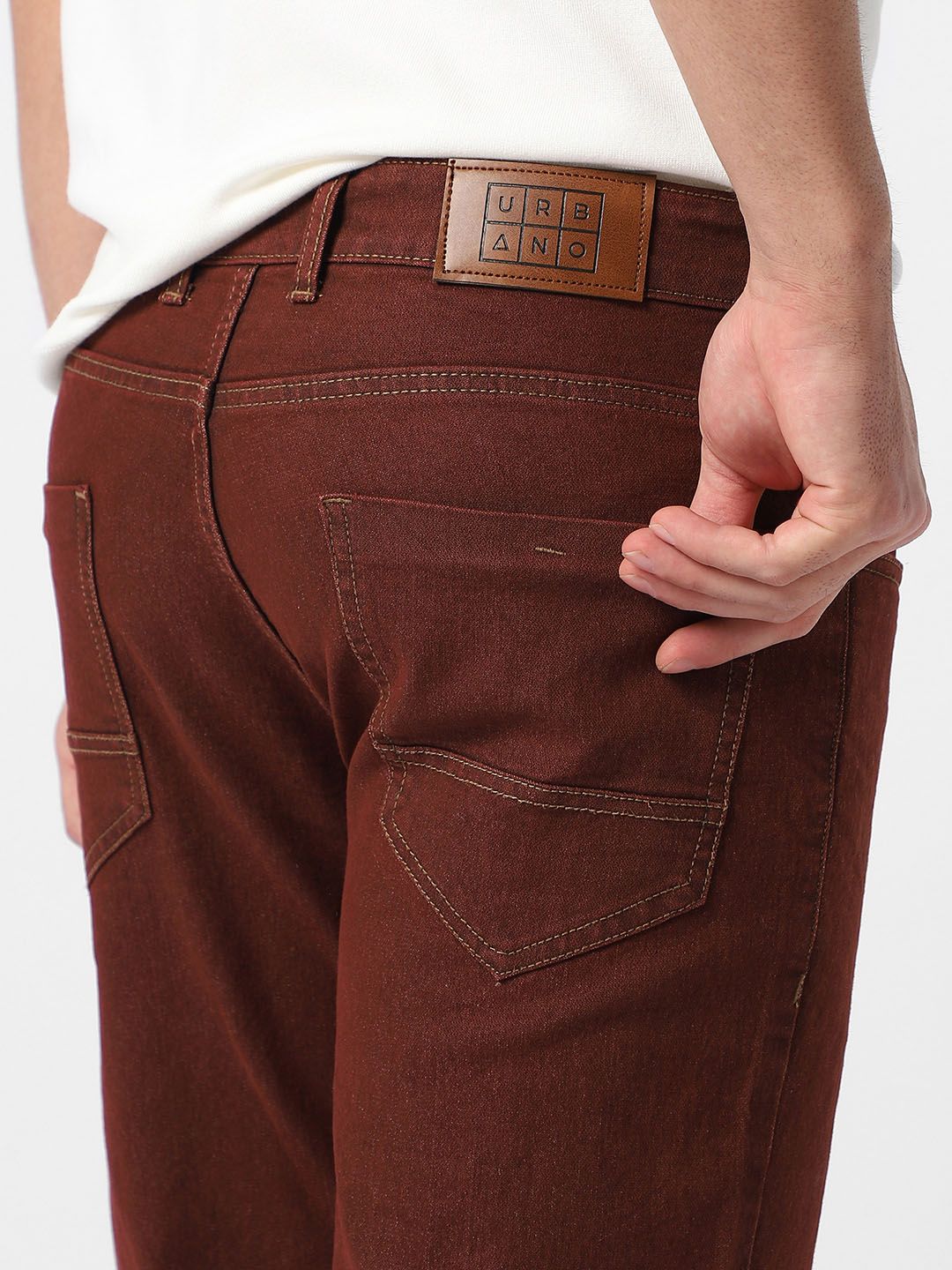 Urbano Fashion Men Stretchable Coloured  Jeans - Image 4