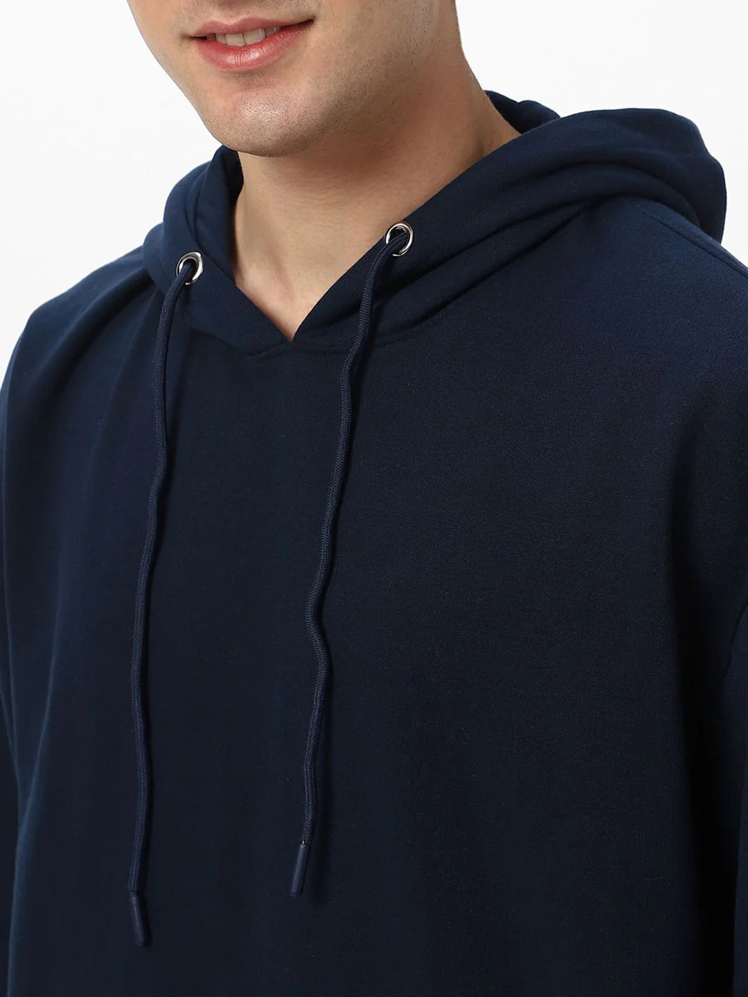 Urbano Fashion Men's Cotton Solid Oversized Hooded Neck Sweatshirt - Image 2