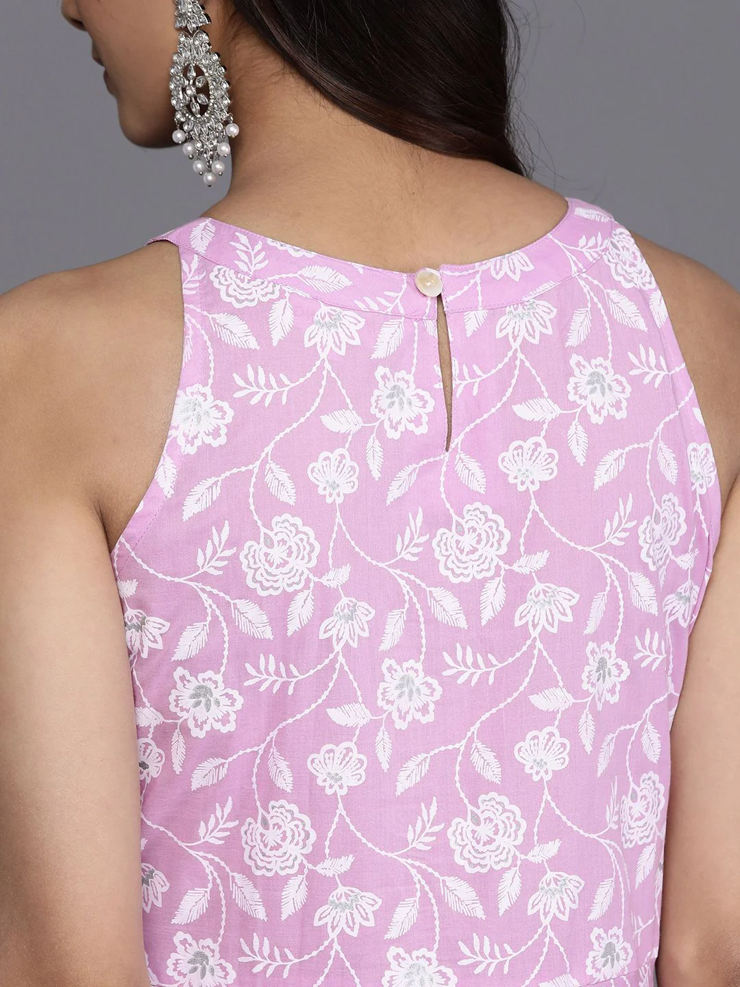 Varanga Floral Printed Regular Pure Cotton Kurta with Trousers - Image 7
