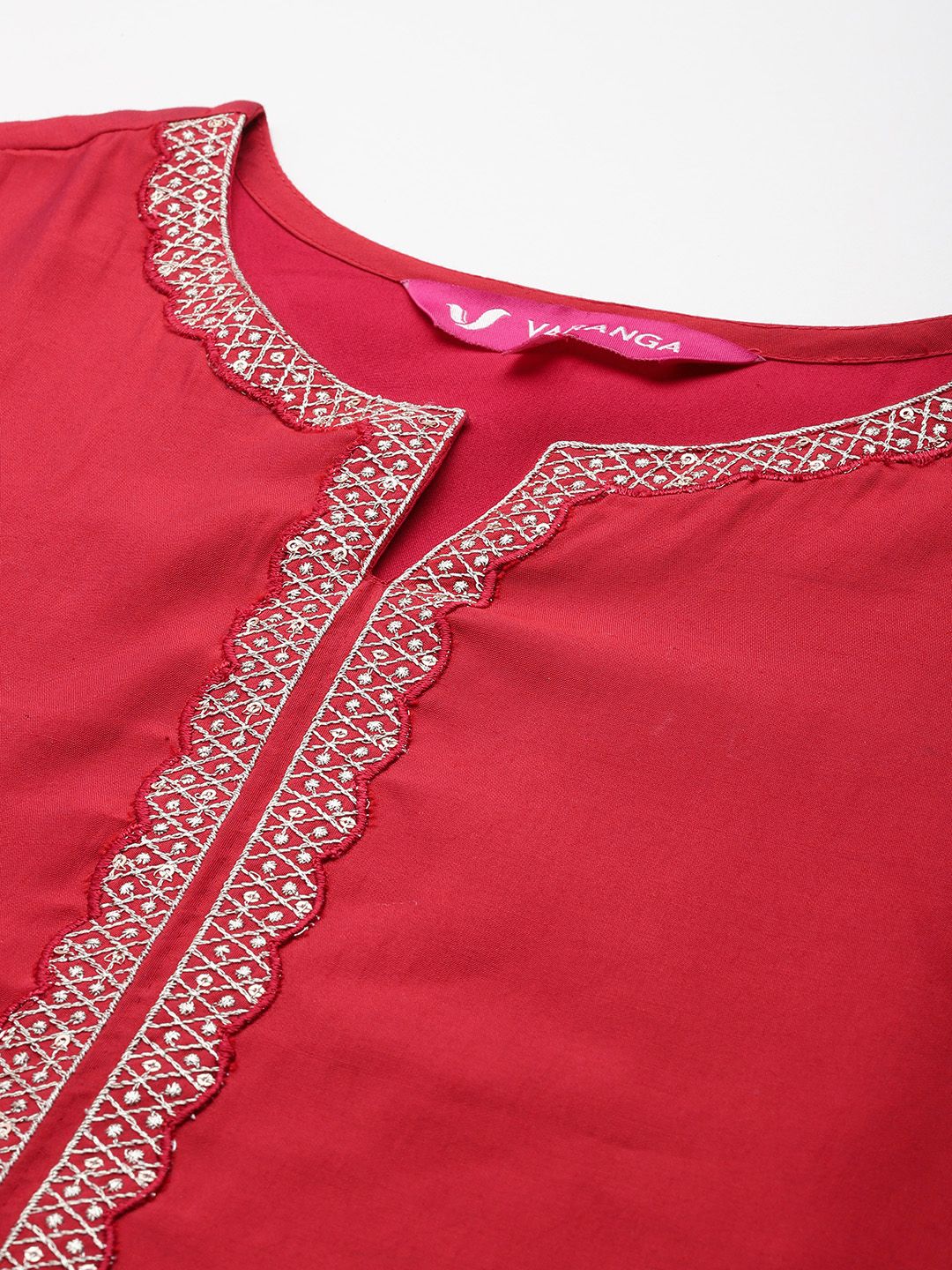 Varanga Women Zari & Sequin Embroidered Kurta with Salwar & Dupatta - Image 2