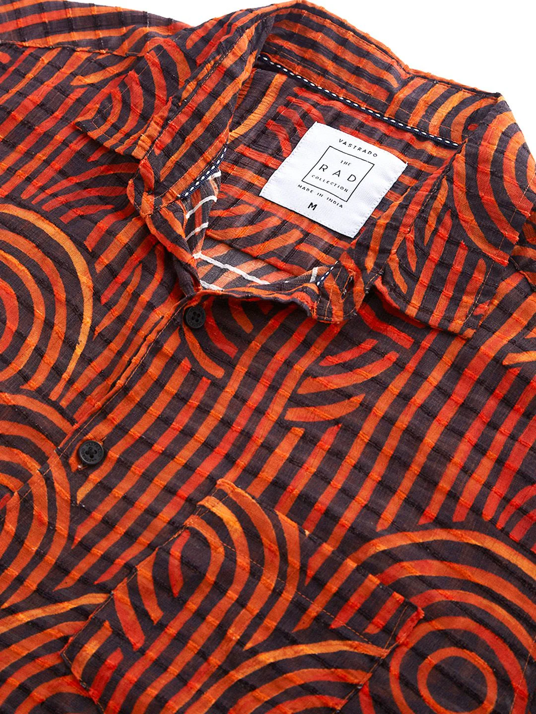 VASTRADO Men Classic Slim Fit Opaque Printed Casual Shirt - Image 3