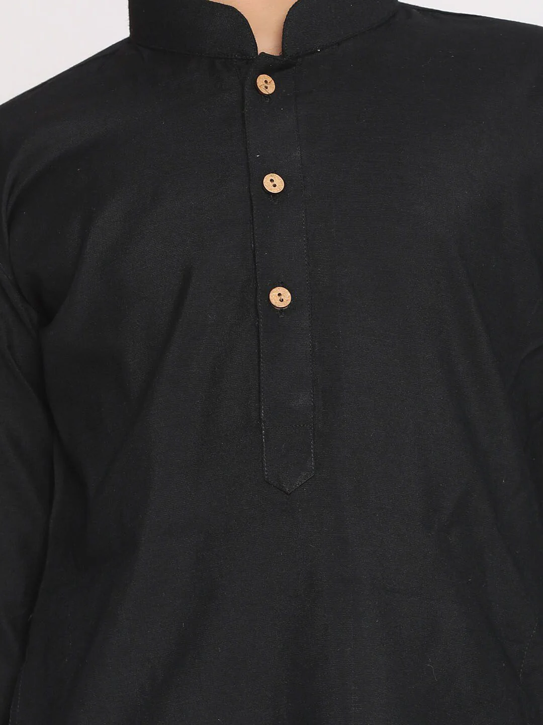 VASTRAMAY Boys Black Kurta with Pyjamas - Image 2