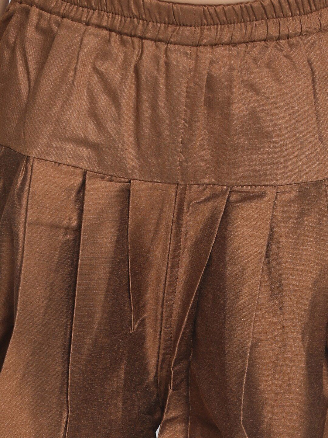 VASTRAMAY Boys Printed Indowestern Sherwani & Cowl Dhoti Pant Set - Image 3