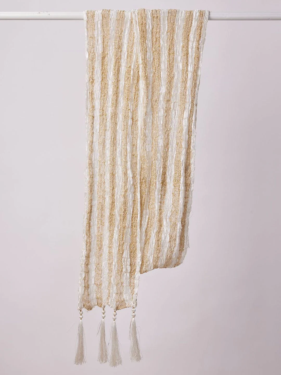 VASTRAMAY Men Crinkled Texture Dupatta - Image 3