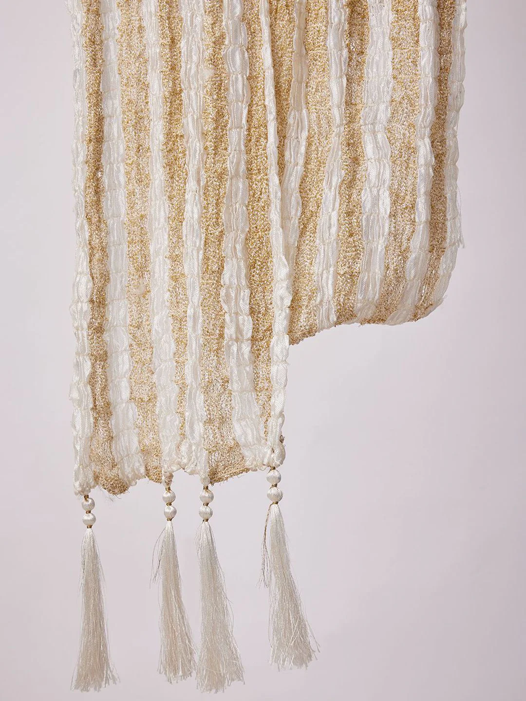 VASTRAMAY Men Crinkled Texture Dupatta - Image 4