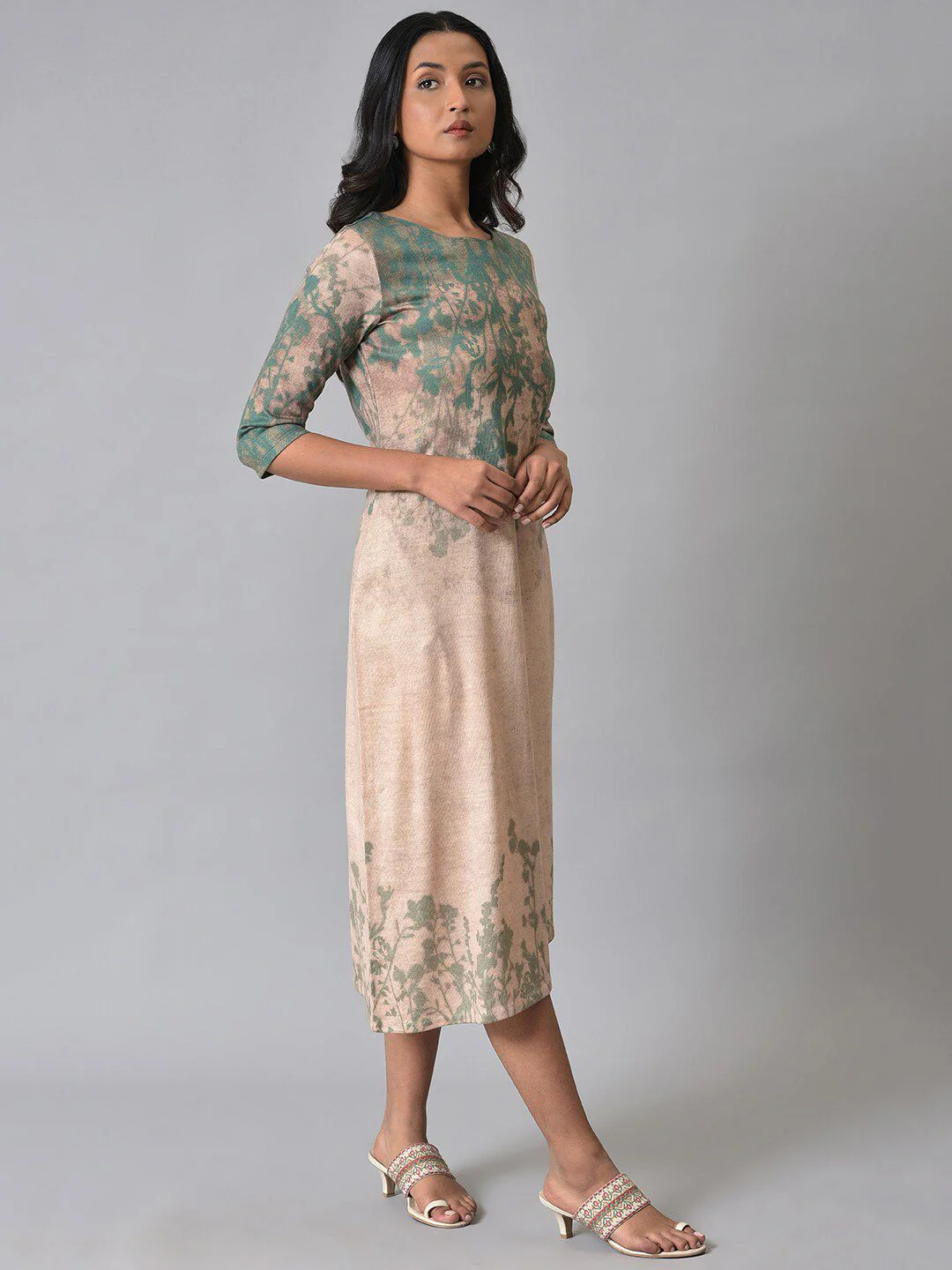 W A-Line Cotton Dress - Image 3