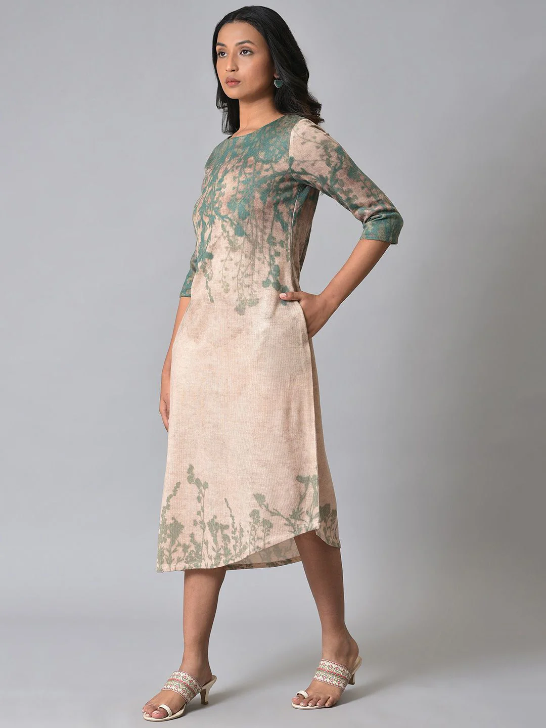 W A-Line Cotton Dress - Image 5