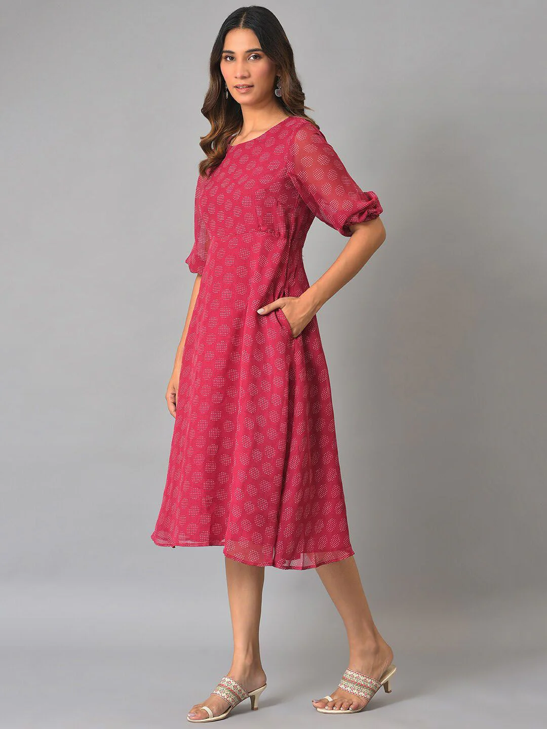 W A-Line Midi Dress - Image 5