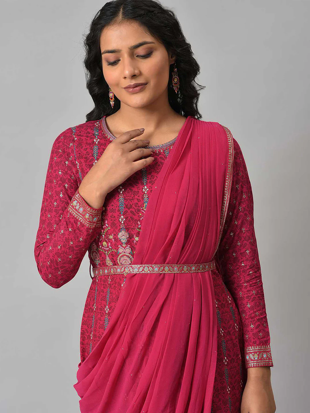 W Ethnic Motifs Maxi Dress - Image 2