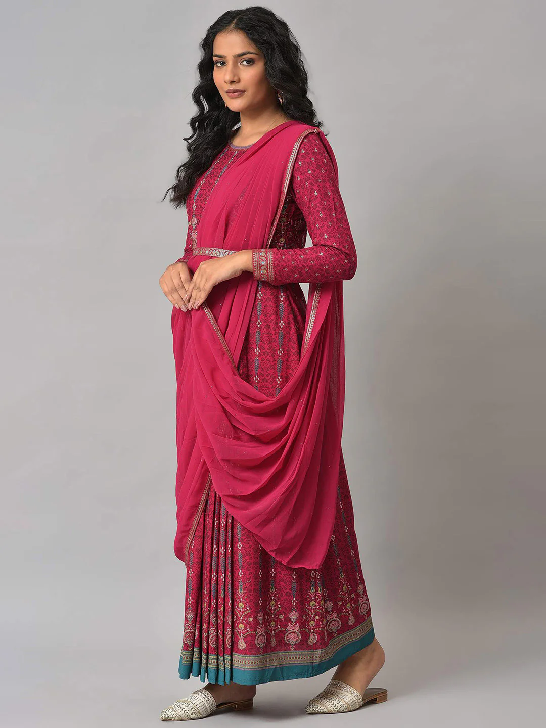 W Ethnic Motifs Maxi Dress - Image 4