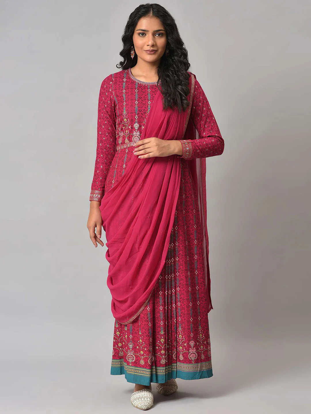 W Ethnic Motifs Maxi Dress - Image 6