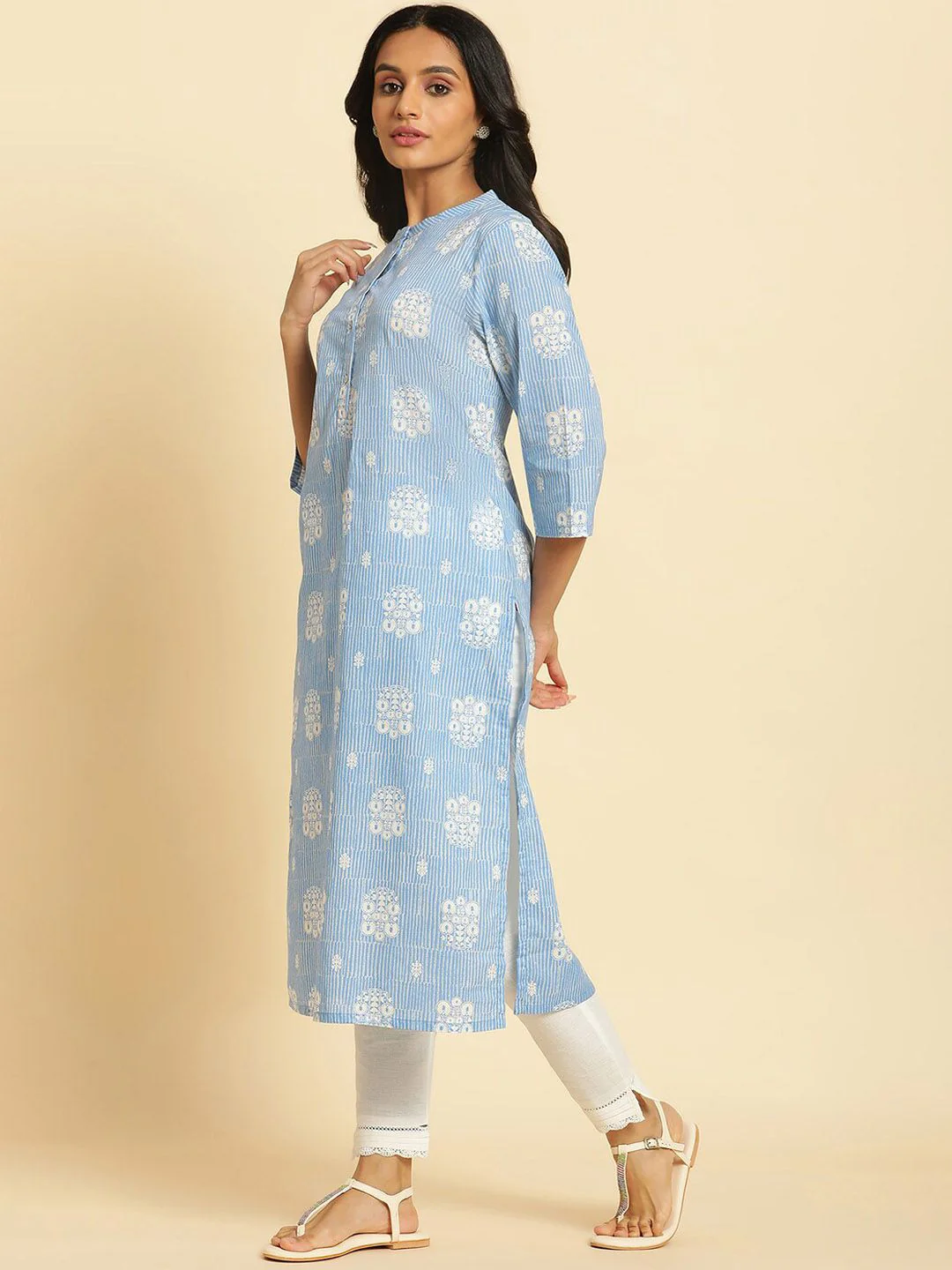 W Ethnic Motifs Printed Kurta
