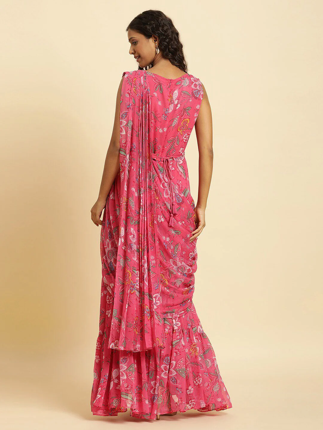 W Floral Printed Ethnic Maxi Dress - Image 6