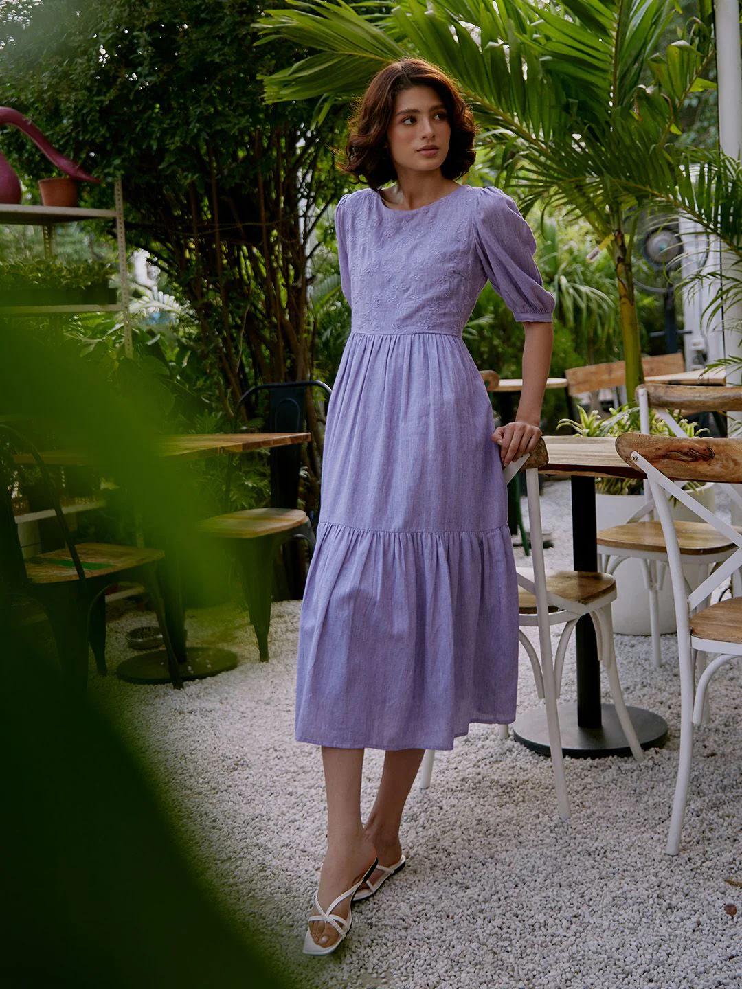 W Midi Cotton Dress - Image 7