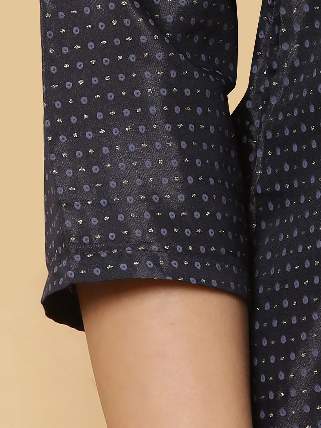 W Printed Regular Thread Work Kurta with Sharara - Image 7