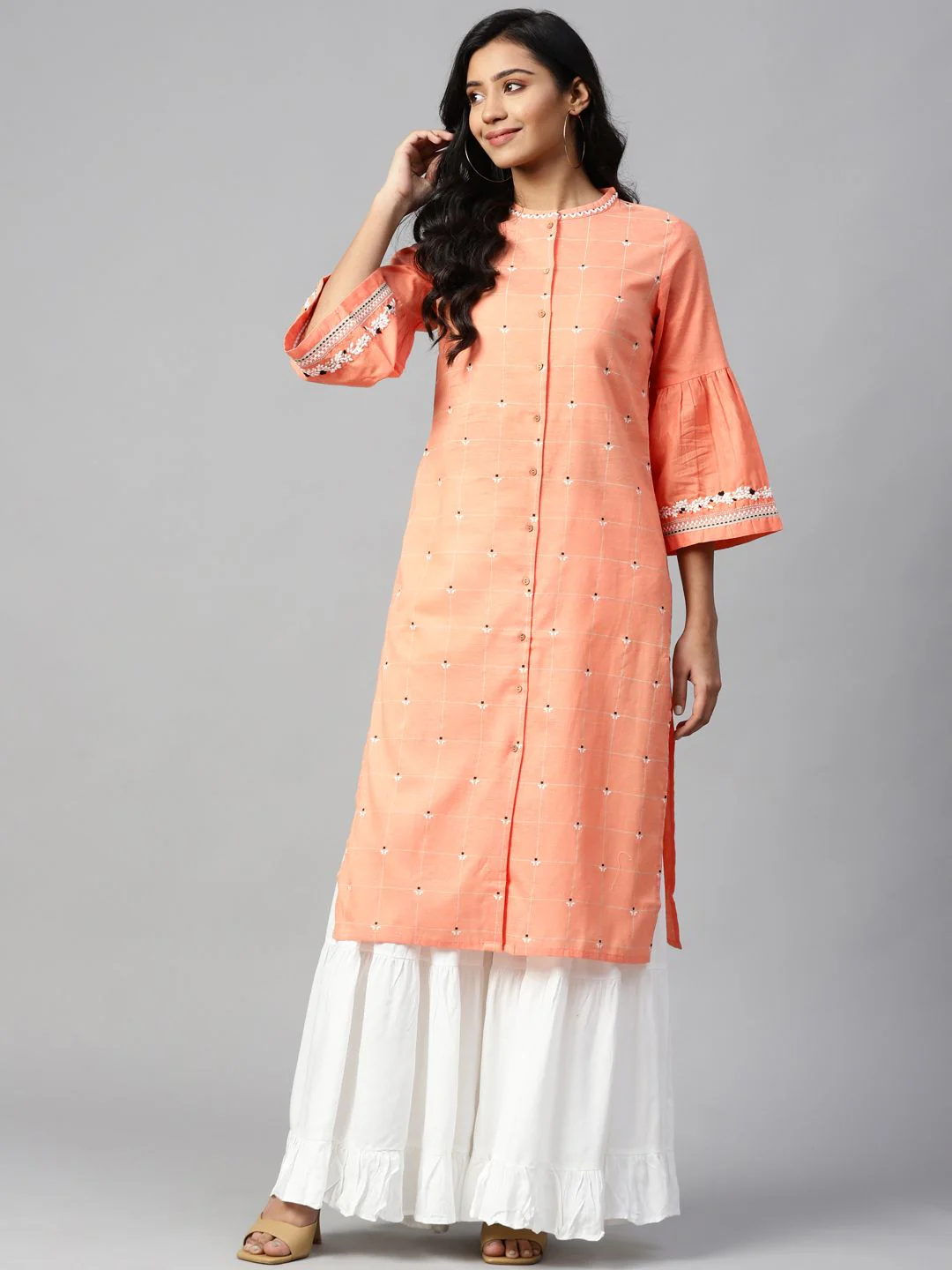 W Straight Cotton Kurta