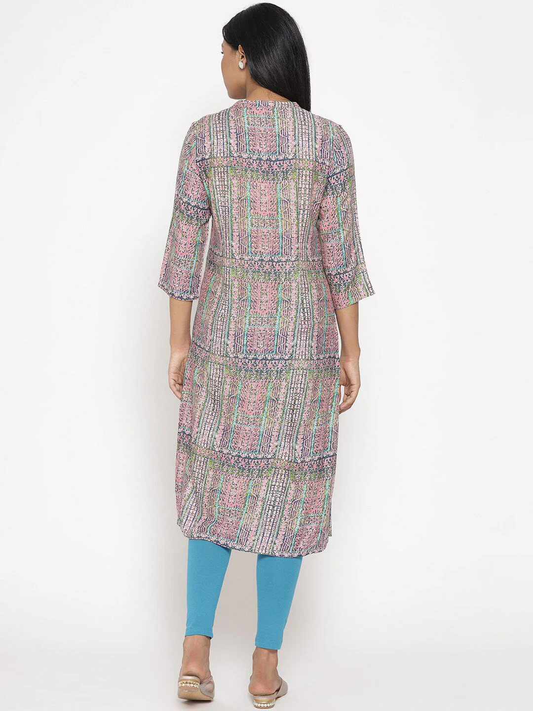W Women Striped Kurta - Image 5