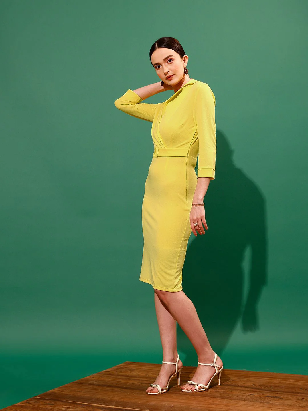 WORK IT by STREET 9 Lapel Collar Sheath Dress - Image 3