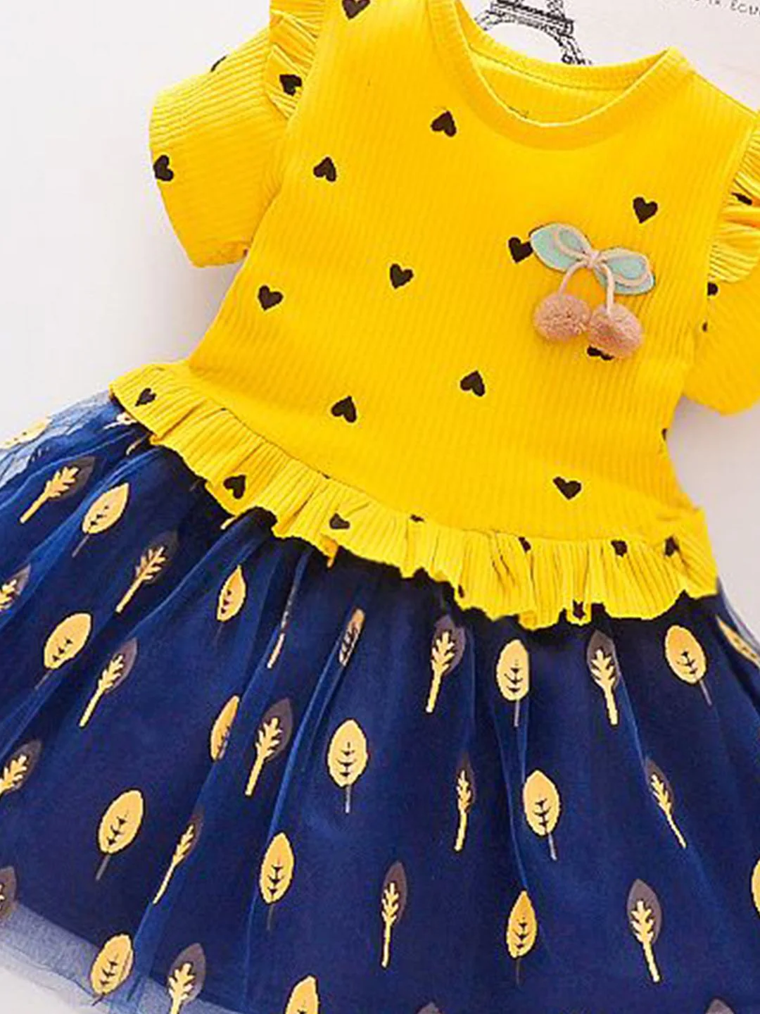 YK Applique Girls Fit & Flare Dress - Image 2