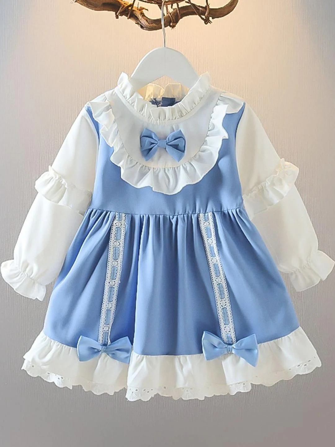 YK Bell Sleeve A-Line Dress - Image 4