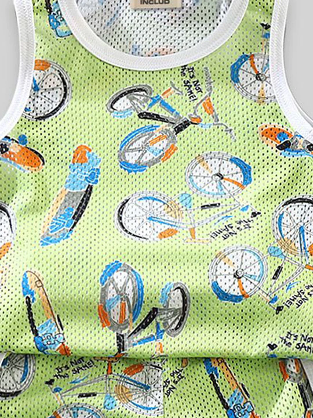 YK Boys Printed Round Neck T-Shirt & Shorts Clothing Set - Image 2