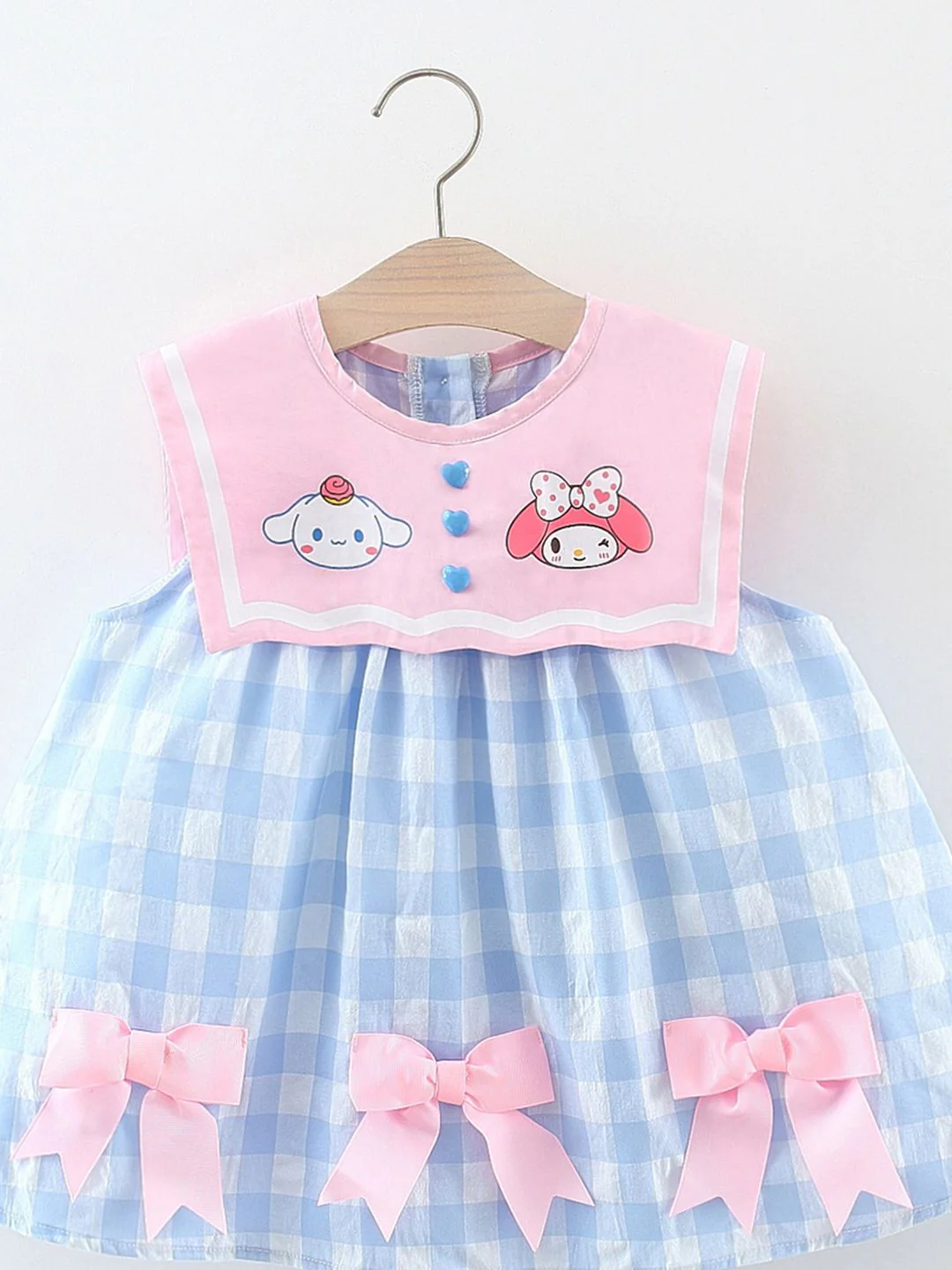 YK Checked Fit & Flare Dress - Image 5