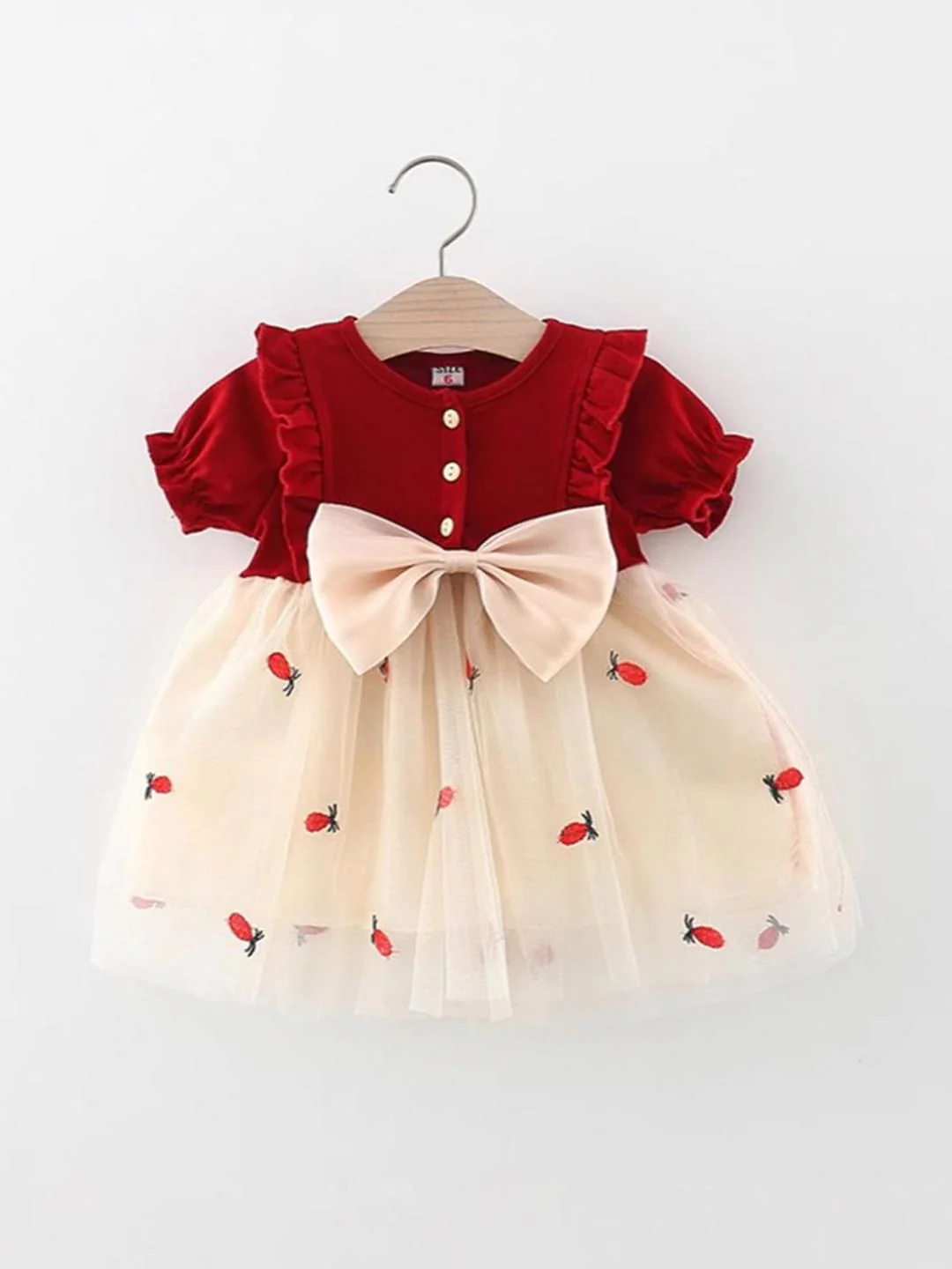 YK Embellished Colourblocked Fit & Flare Dress - Image 2