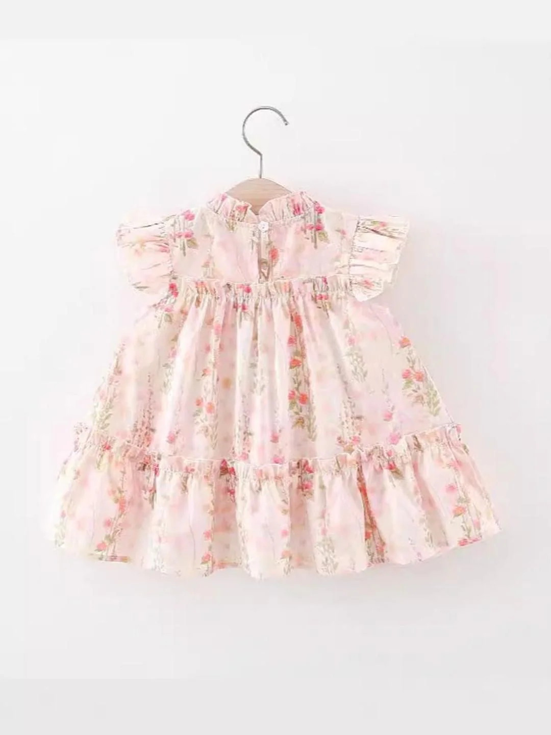 YK Floral Print Fit & Flare Dress