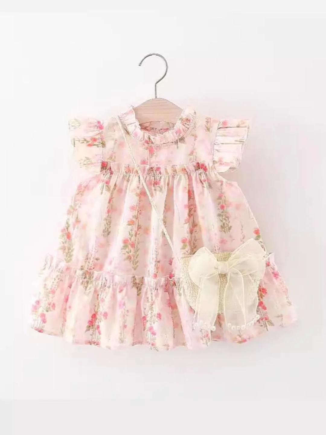 YK Floral Print Fit & Flare Dress - Image 4