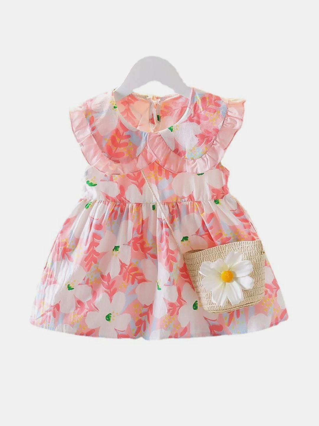 YK Floral Print Peplum Dress - Image 3