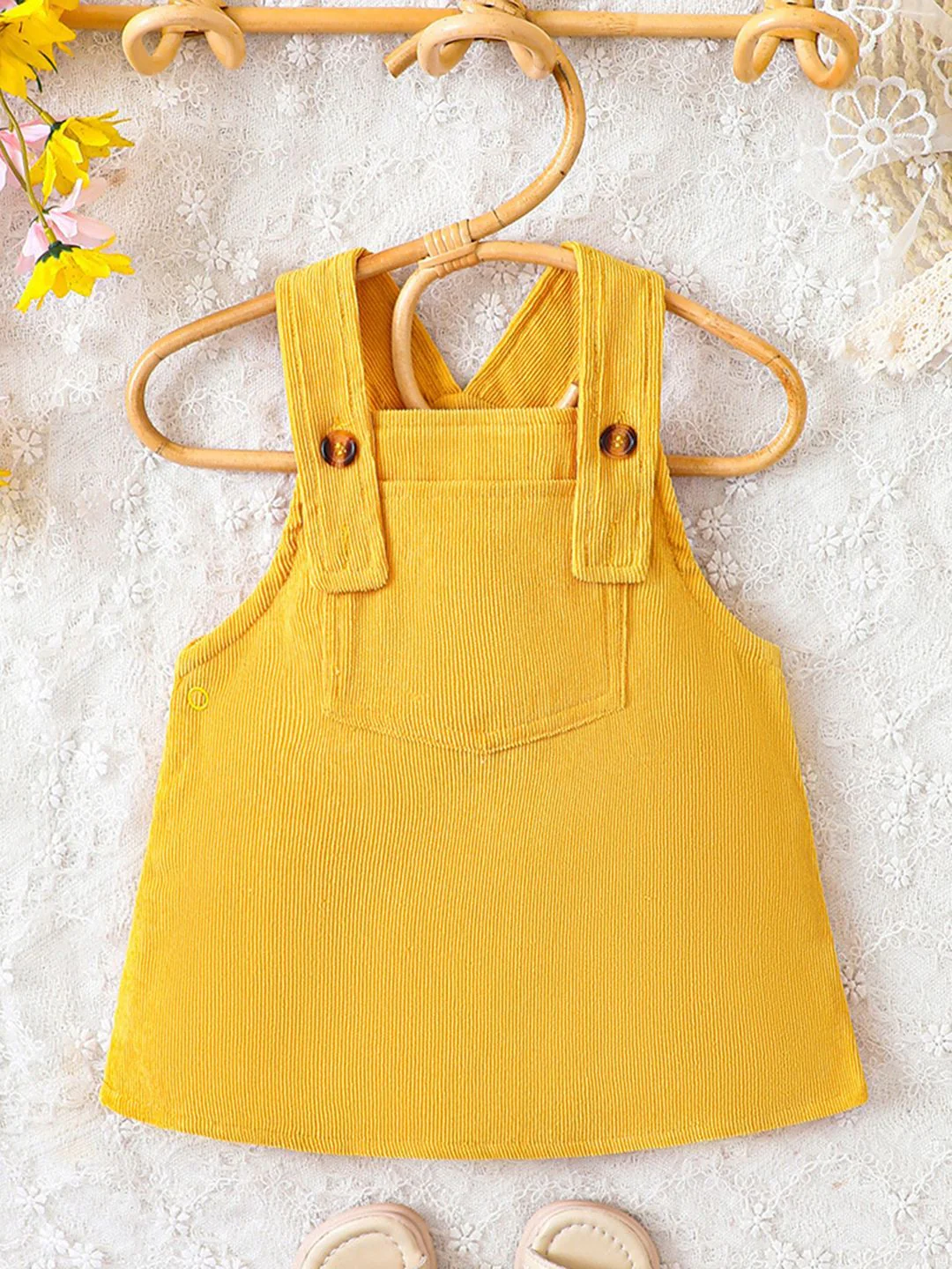YK Girls Shoulder Straps A-Line Dress