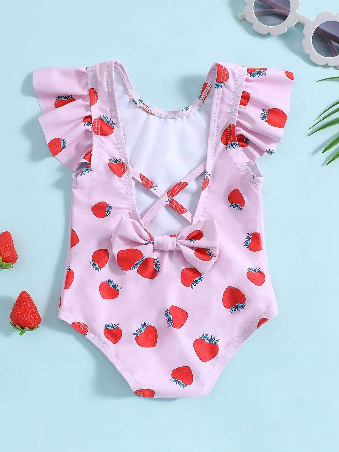 YK Infant Girls Printed Swimwear - Image 2