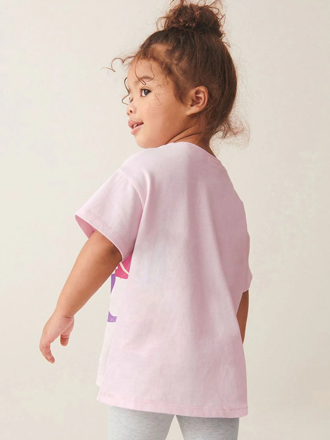 YK Printed Kid-Girls T-Shirt & Leggings Clothing Set - Image 5