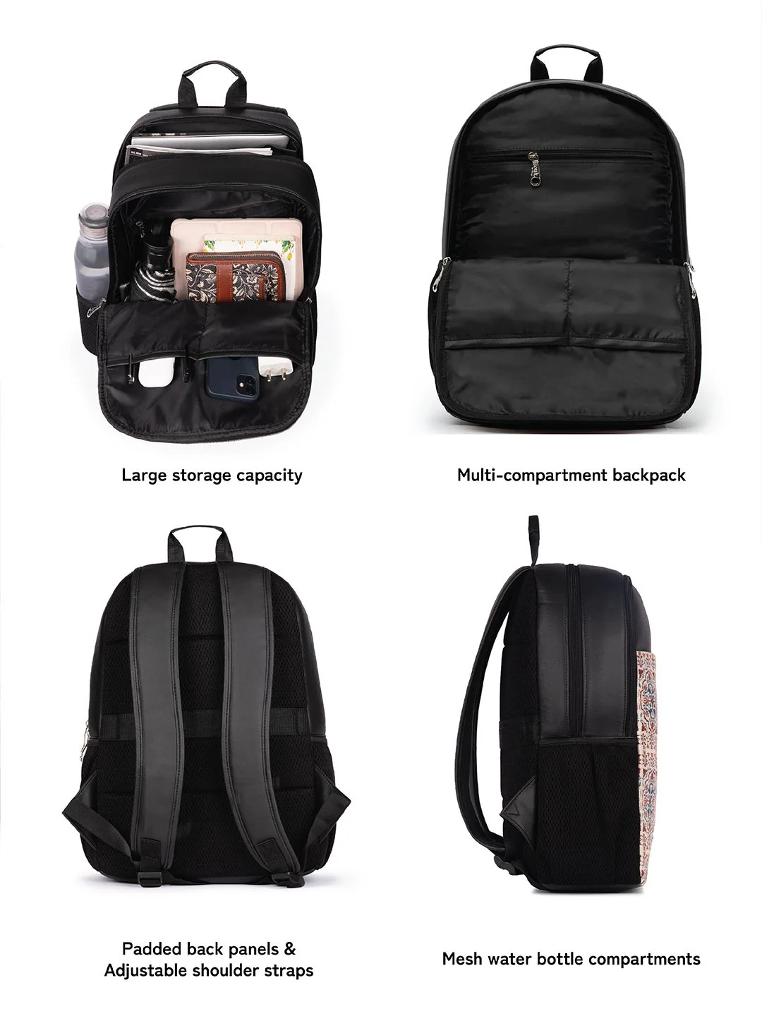 ZOUK Agra Floral Printed Water Resistance Backpack Up To 16 Inch - Image 4