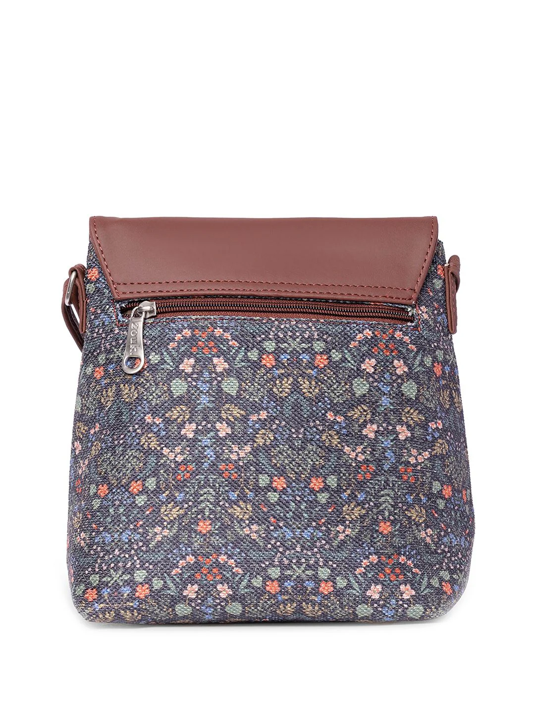 ZOUK Floral Printed Structured Sling Bag - Image 3