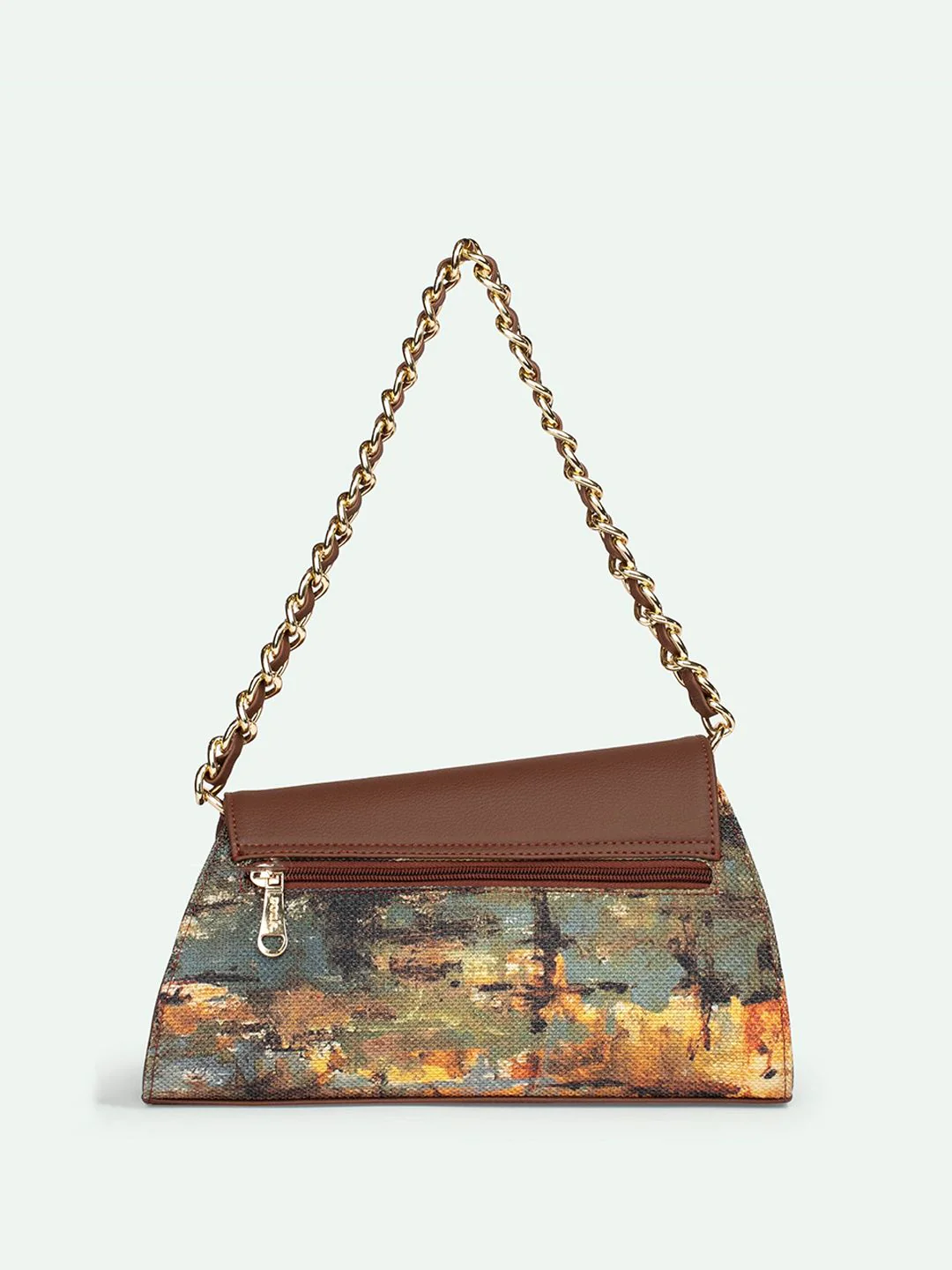 ZOUK Floral Printed Structured Sling Bag - Image 4