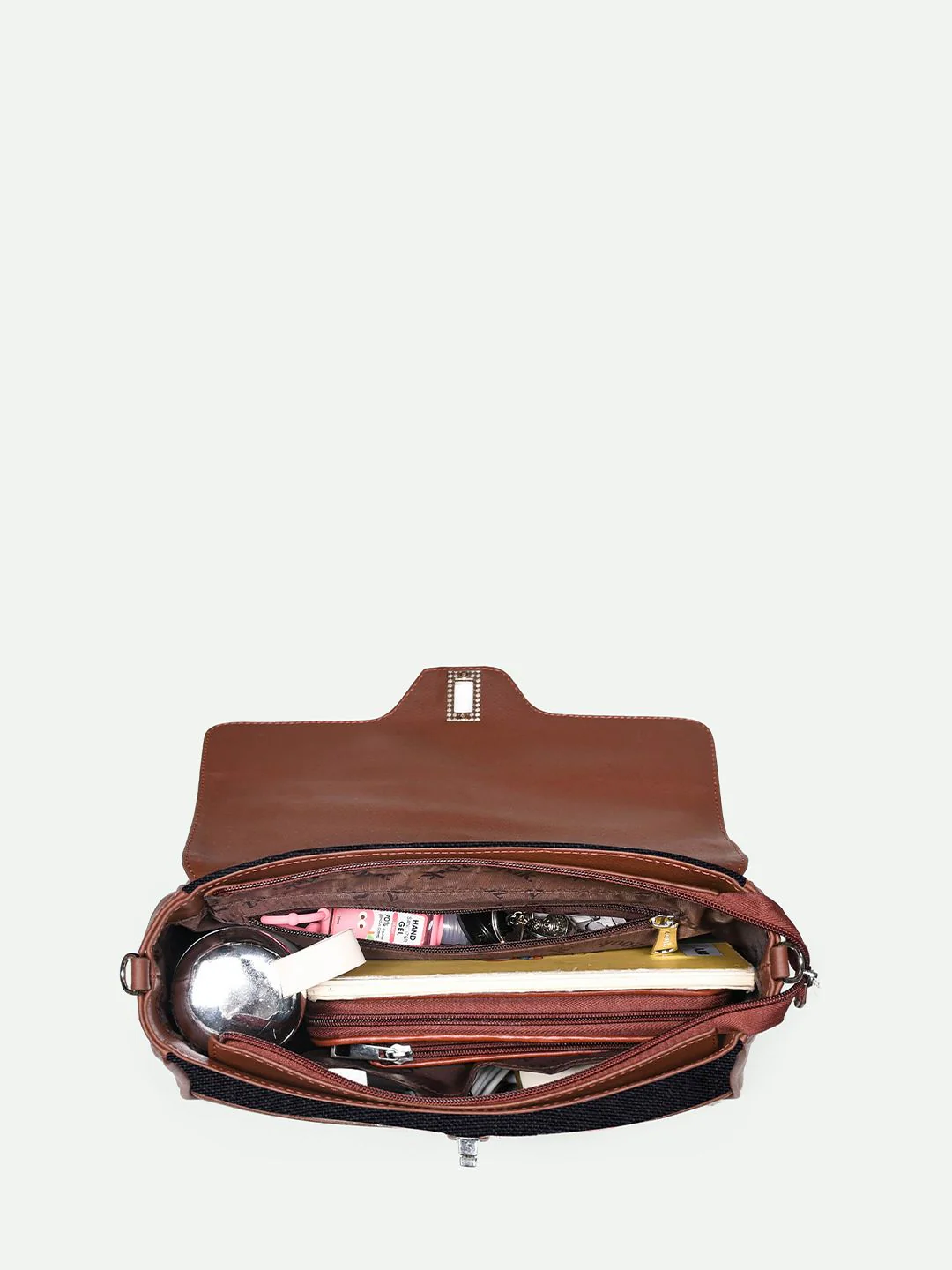 ZOUK Geometric Printed Structured Satchel - Image 6