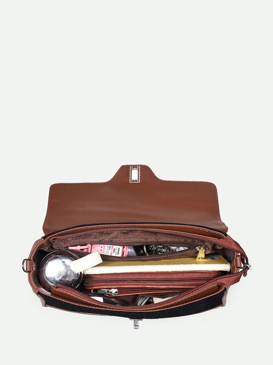 ZOUK Gwalior Weaves Printed Structured Satchel - Image 4