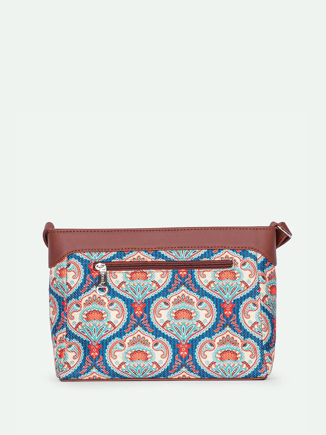 ZOUK Kovil Paisley Printed Structured Sling Bag - Image 5