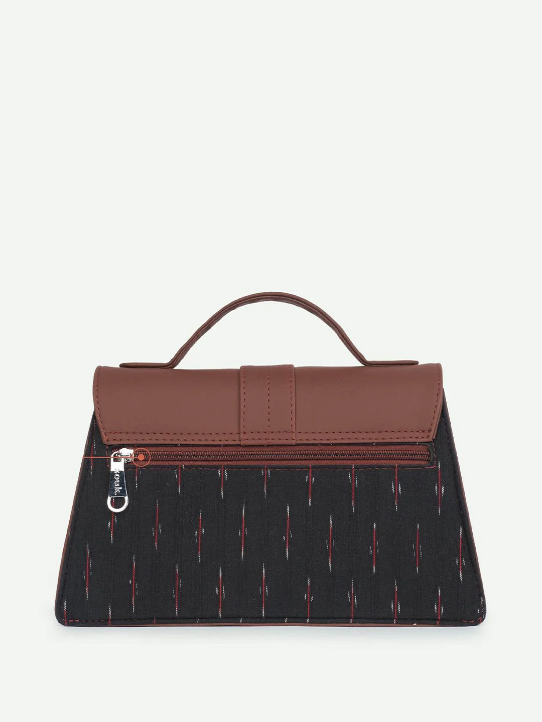 ZOUK Kriti Sanon - Ikat GreRed Iconic Evening Structured Satchel - Image 3